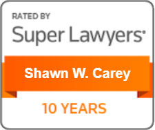 Super Lawyers - Shawn W. Carey - 10 years